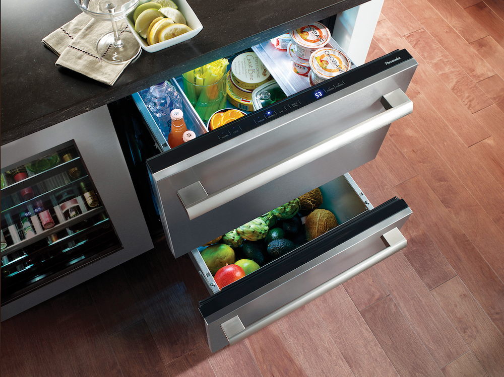 Thermador double drawer refrigerator