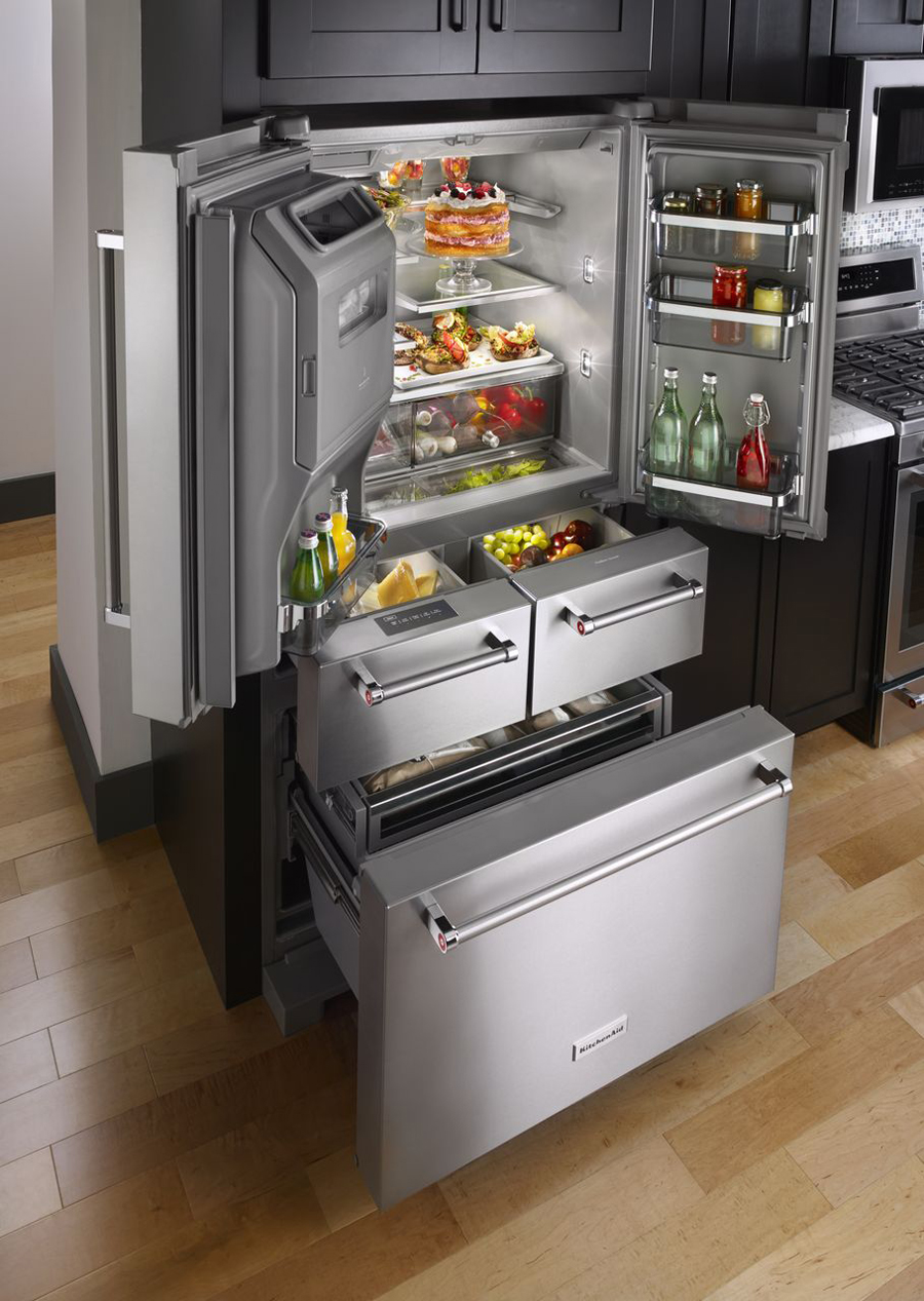 KitchenAid’s Five-Door Refrigerator: Perfect for Entertaining