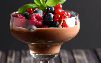 Dark Chocolate Mousse with Fresh Berries