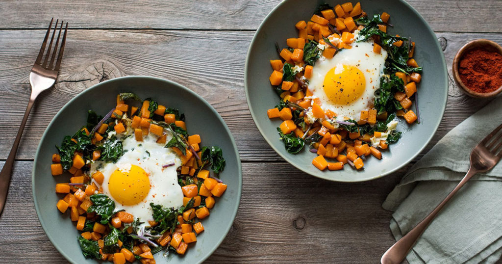 Butternut Squash and Kale Hash